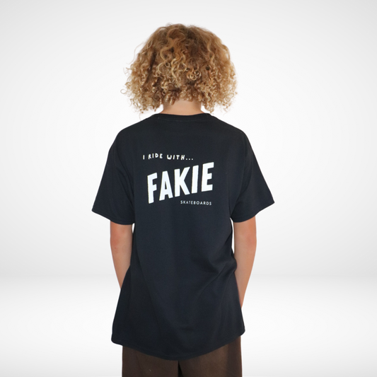 'I ride with...FAKIE' T-Shirt KIDS